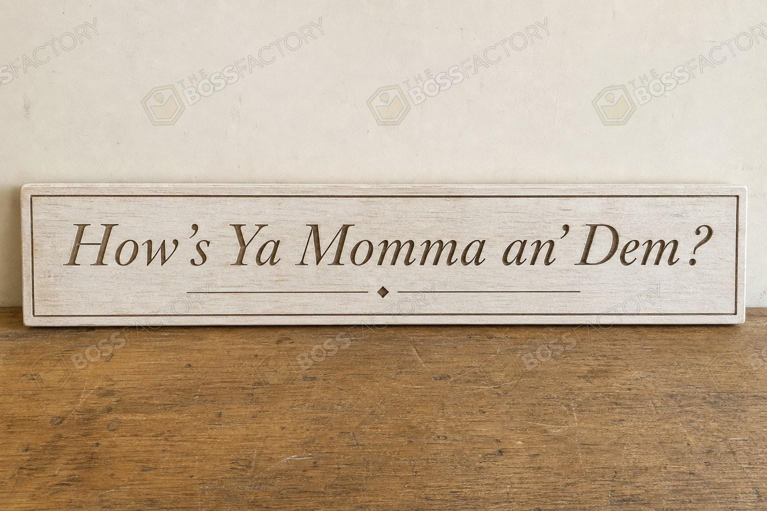 Coffee bar sign displayed in a kitchen