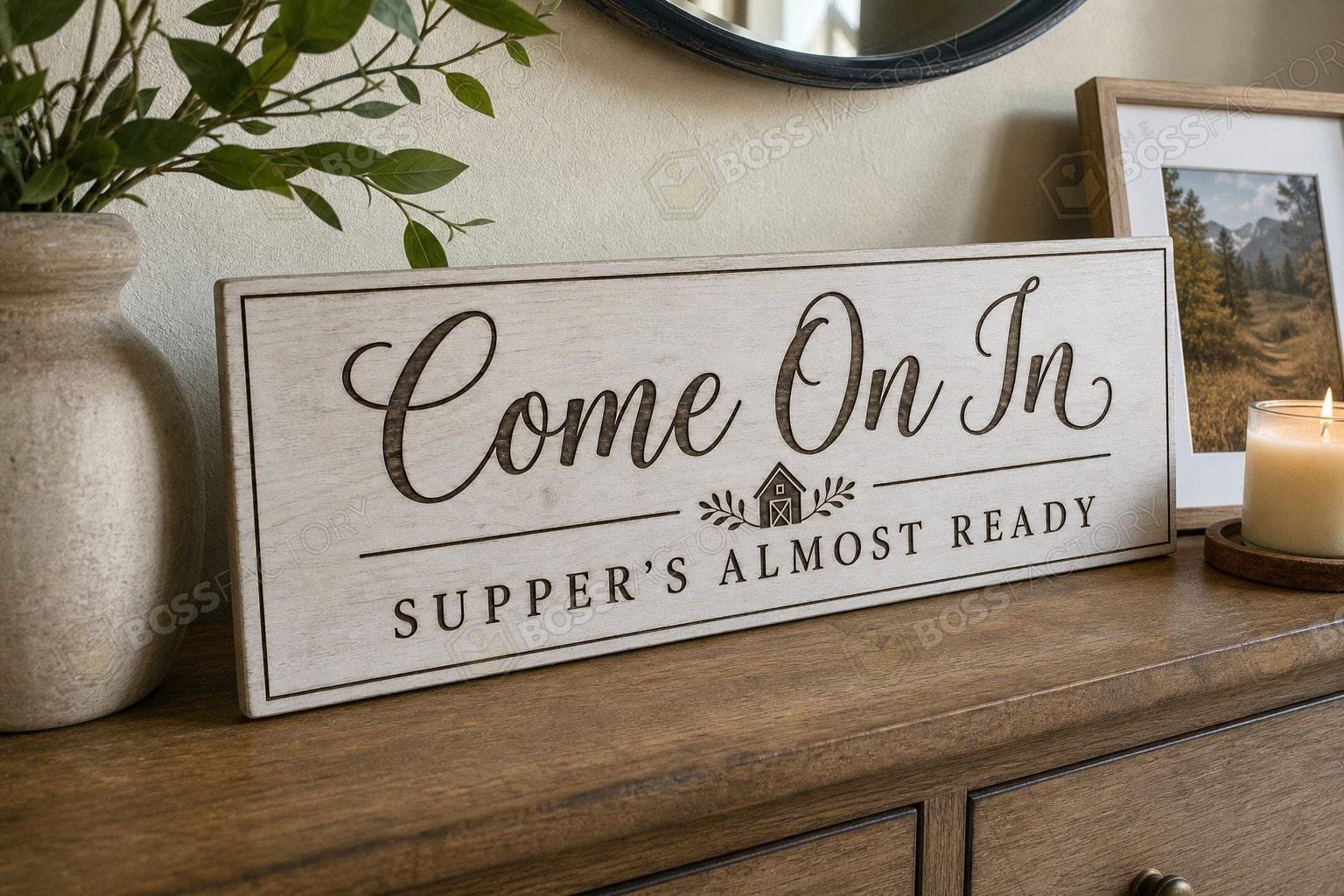 Farmhouse sign detail view