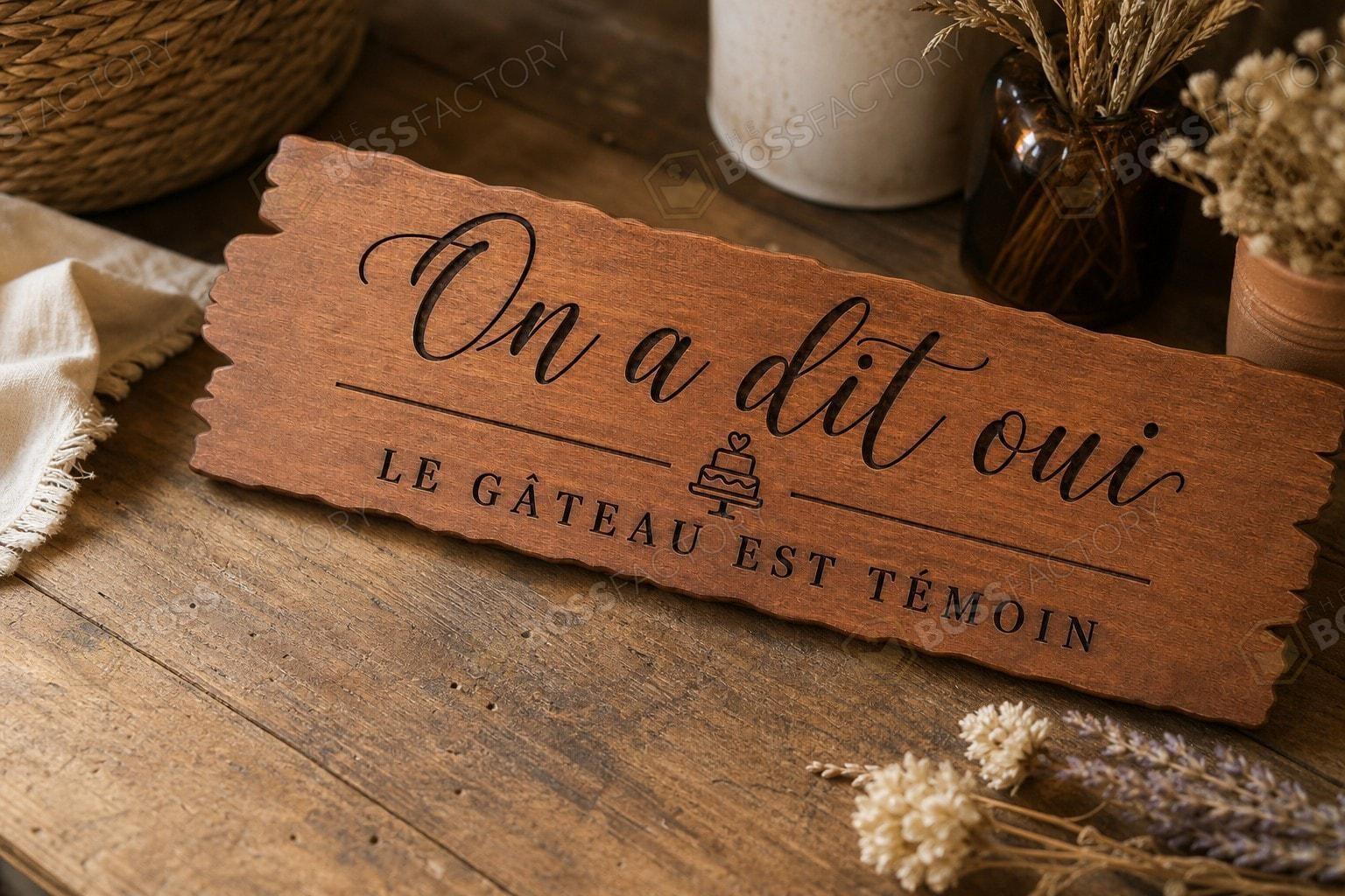 Wedding sign detail view