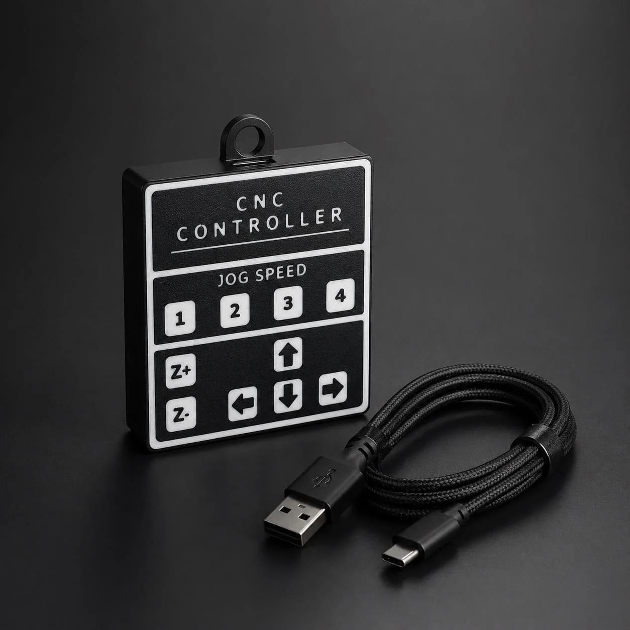 Custom CNC jog controller designed and built by The Boss Factory