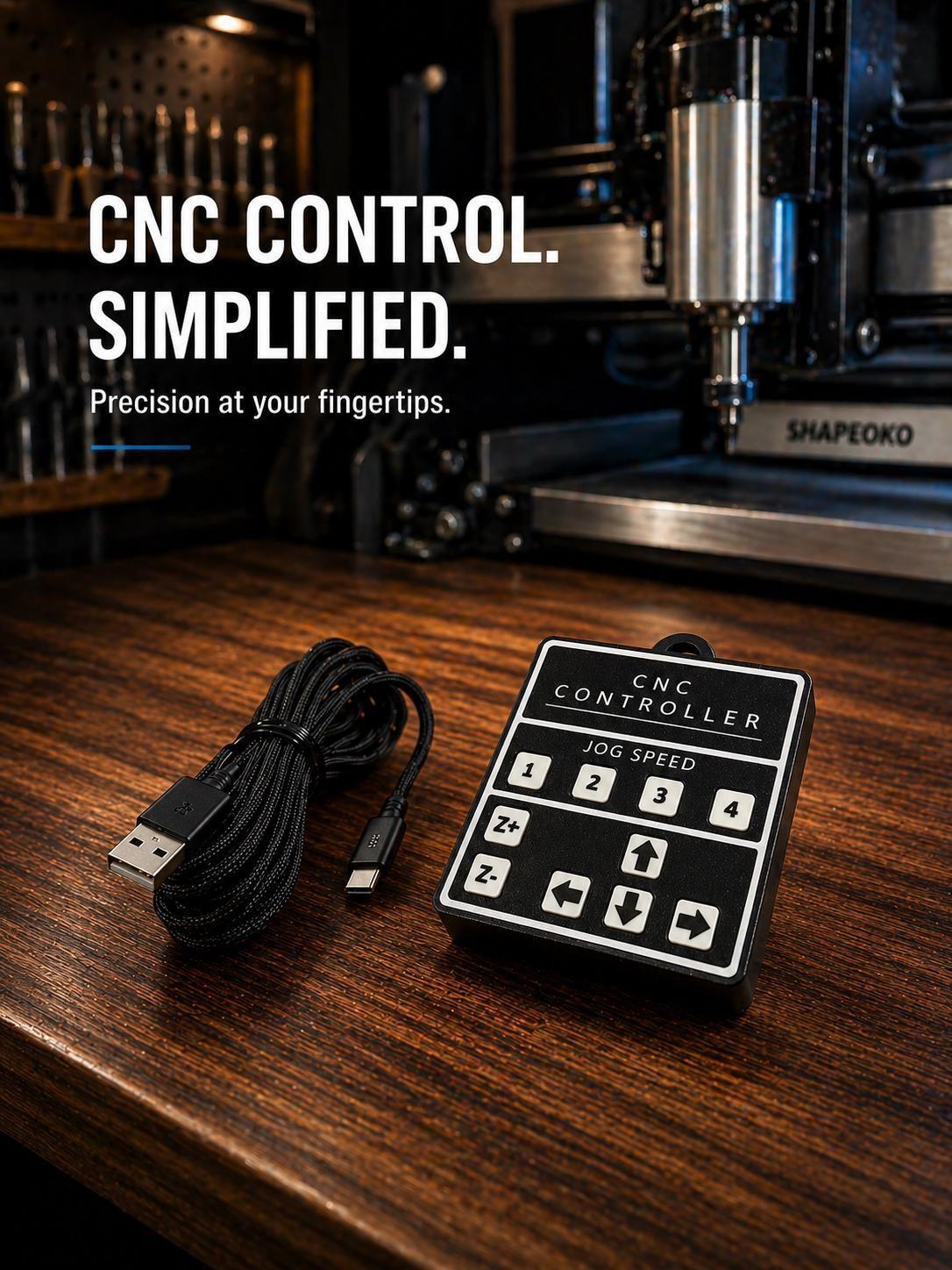 Shapeoko and Nomad CNC USB jog controller